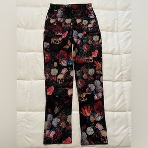 XSmall BlackMilk Garden Of The Ancient Dead Cuffed Pants